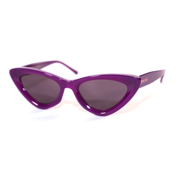 Jimmy Choo ADDY Narrow Cat Eye Womens Sunglasses - Violet / Violet - NWT - Picture 3 of 12